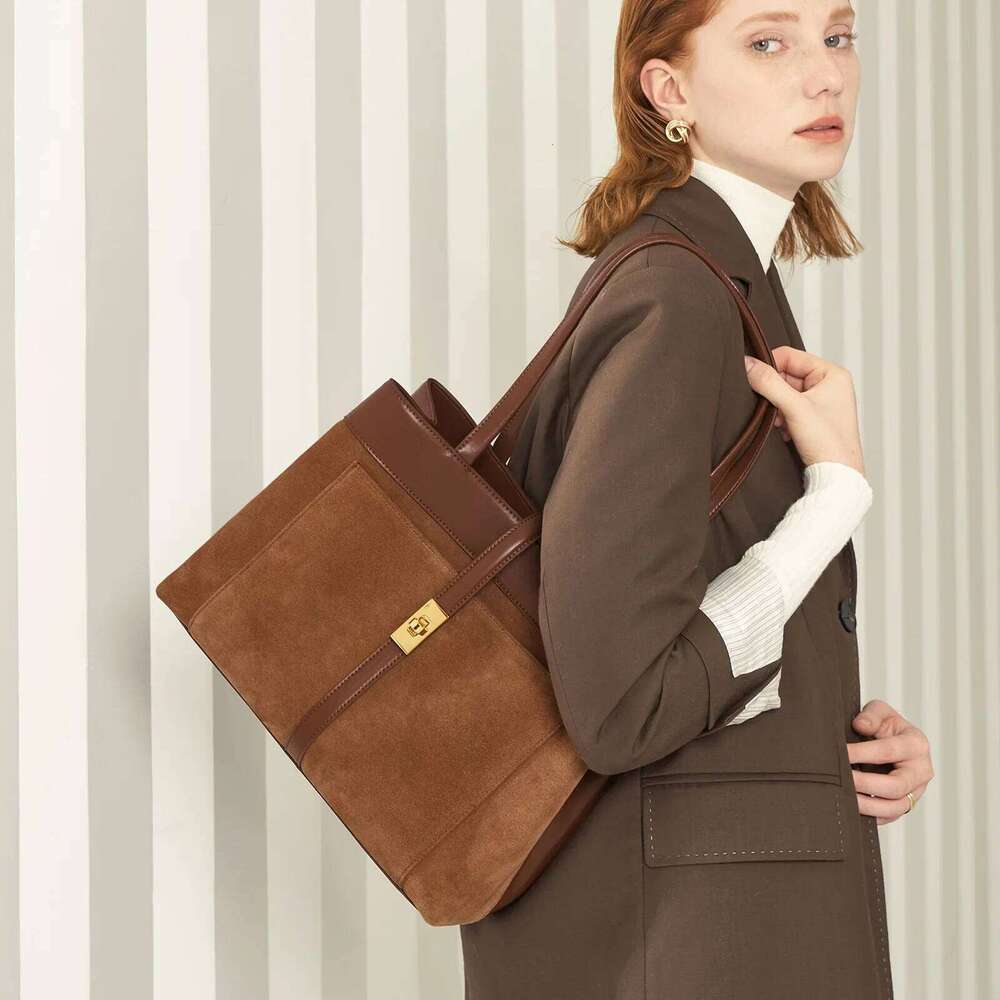 Luxury Shoulder Bags Totes Hobo Suede Tote Women Minimalist Designer Armpit Square Bag Matte Leather Handbag For Work Office Commute Briefcases SENYY