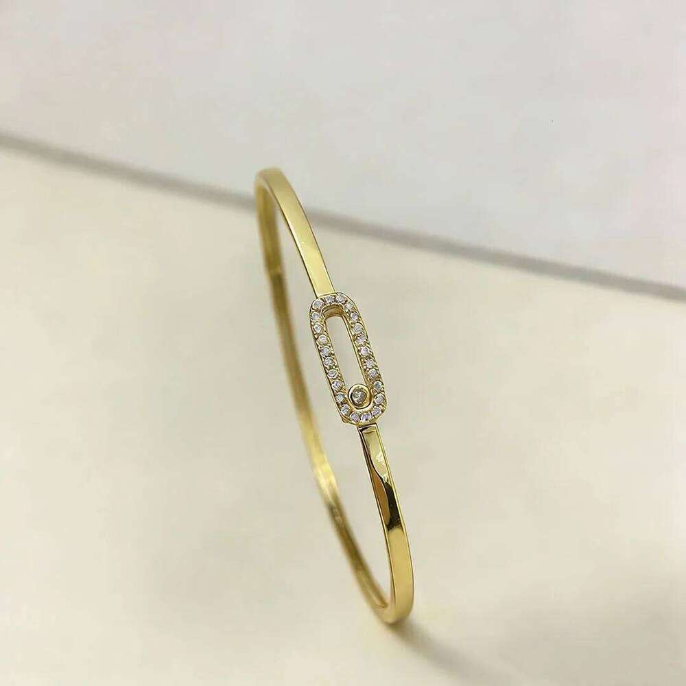 925 Sterling Silver Inlaid Sliding Zircon Women's Bracelet, A Classic Romantic Holiday Gift. Z260123