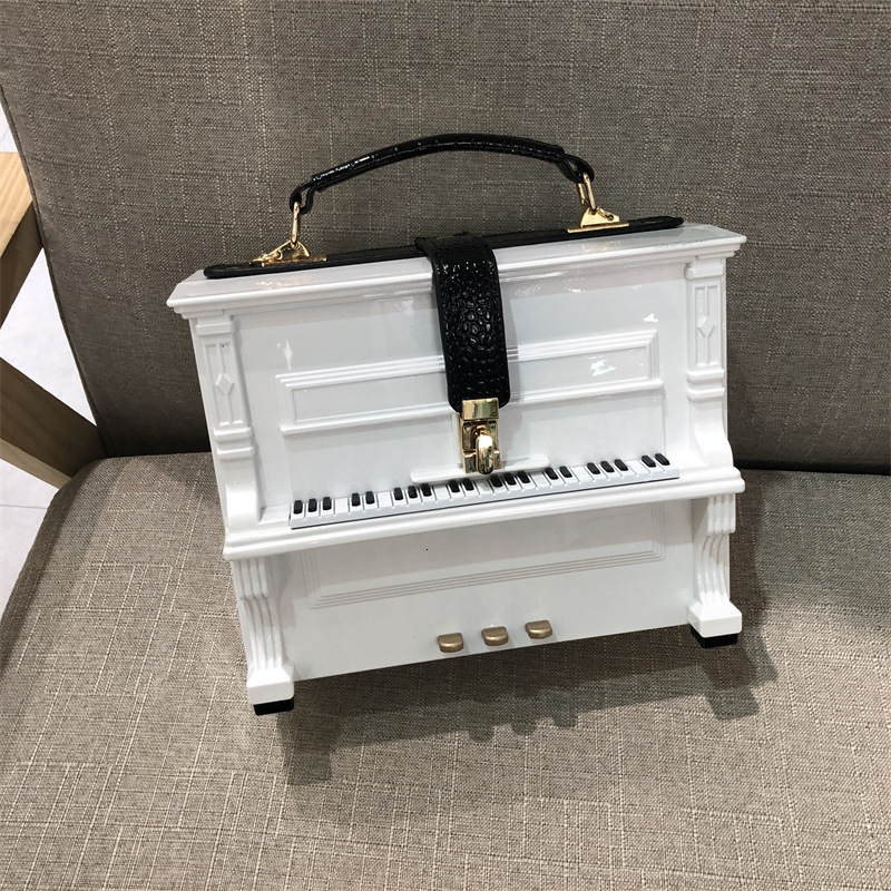 Womens Bag 2024 Piano Bag Acrylic Box Bag Single Shoulder Crossbody Bag Shaped Bag Small Square Bag 240907Z
