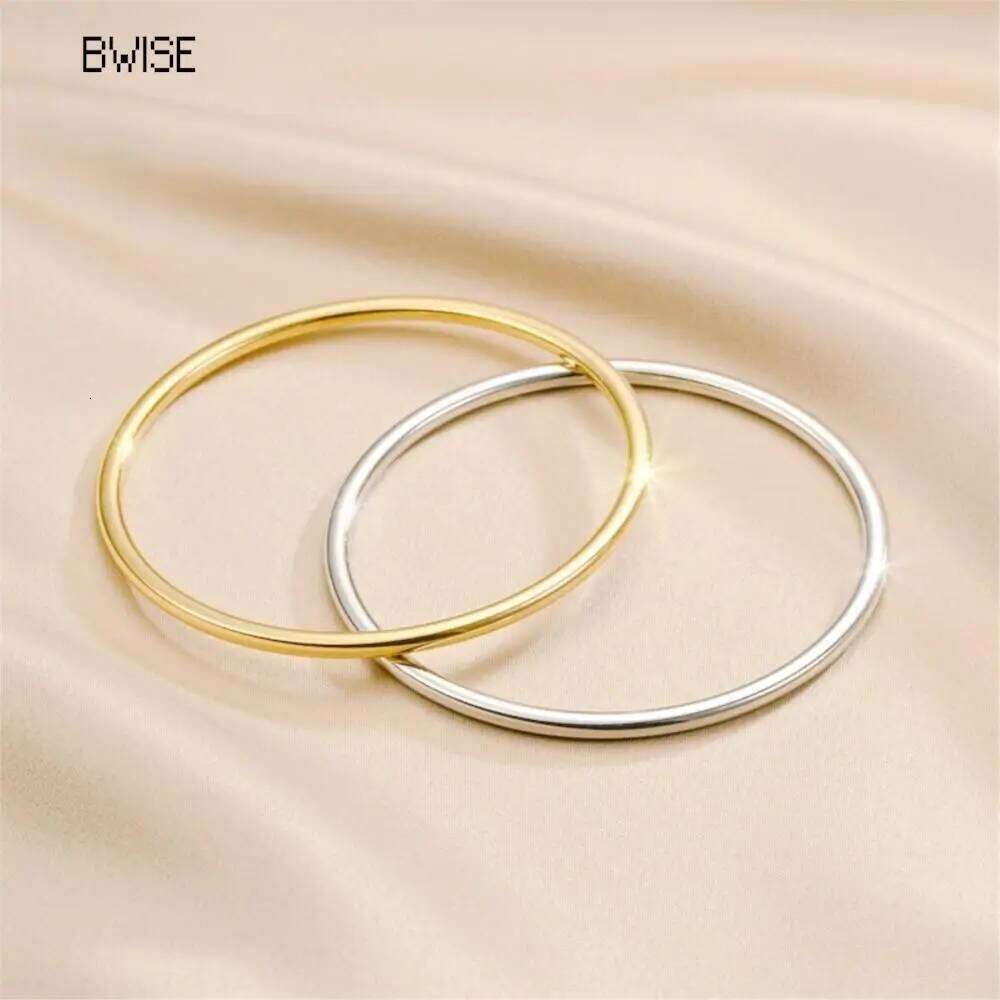 Fashionable Stainless Steel For Women Round Minimalist Elegant Gold Color Bracelet Women's Accessories Popular Jewelry Z260123