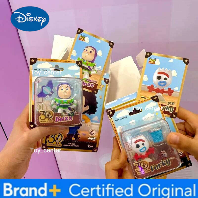 Disney Toy Story 30th Anniversary Unlimited Fun Series Pendant Card Blind Box Pixar Buzz Lightyear figure Christmas gifts model H260123