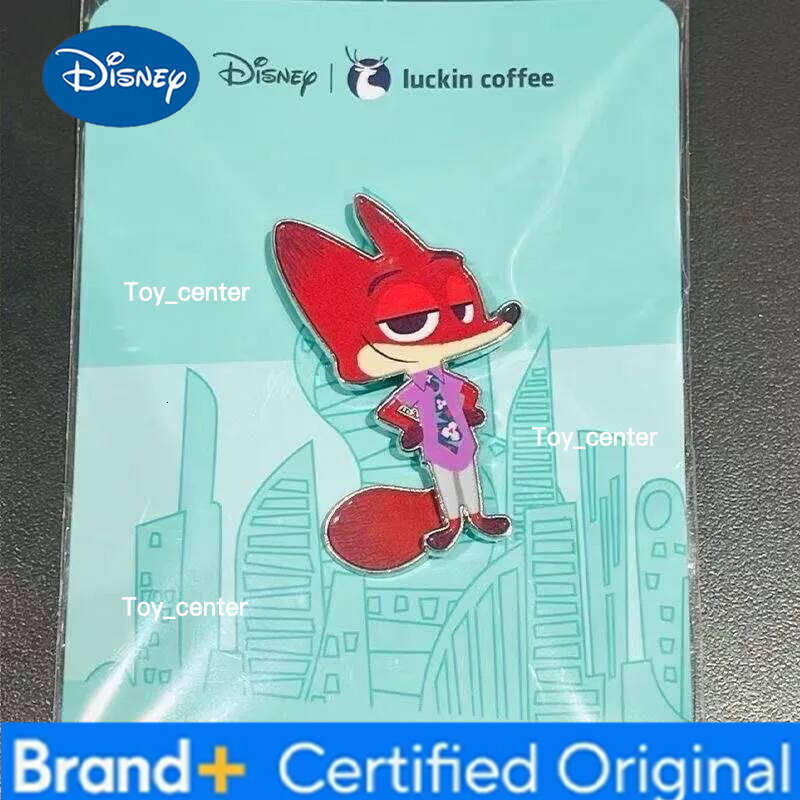 Disney Zootopia 2 Merchandise Luckin Coffee Collaboration Pin Rotatable Fridge Magnet Magnetic Collectible Gift Hot Selling H260123