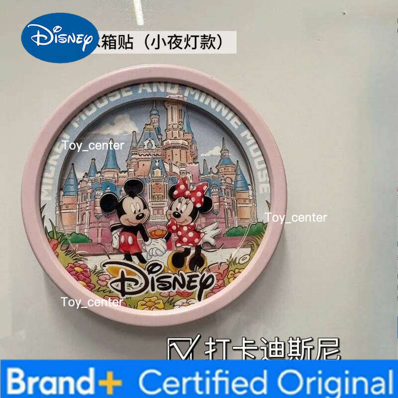 Disney New Refrigerator Magnet Mickey Minnie Cartoon Magnetic Paper Sculpture Night Light Travel Check-in and Send Gift Wholesale H260123