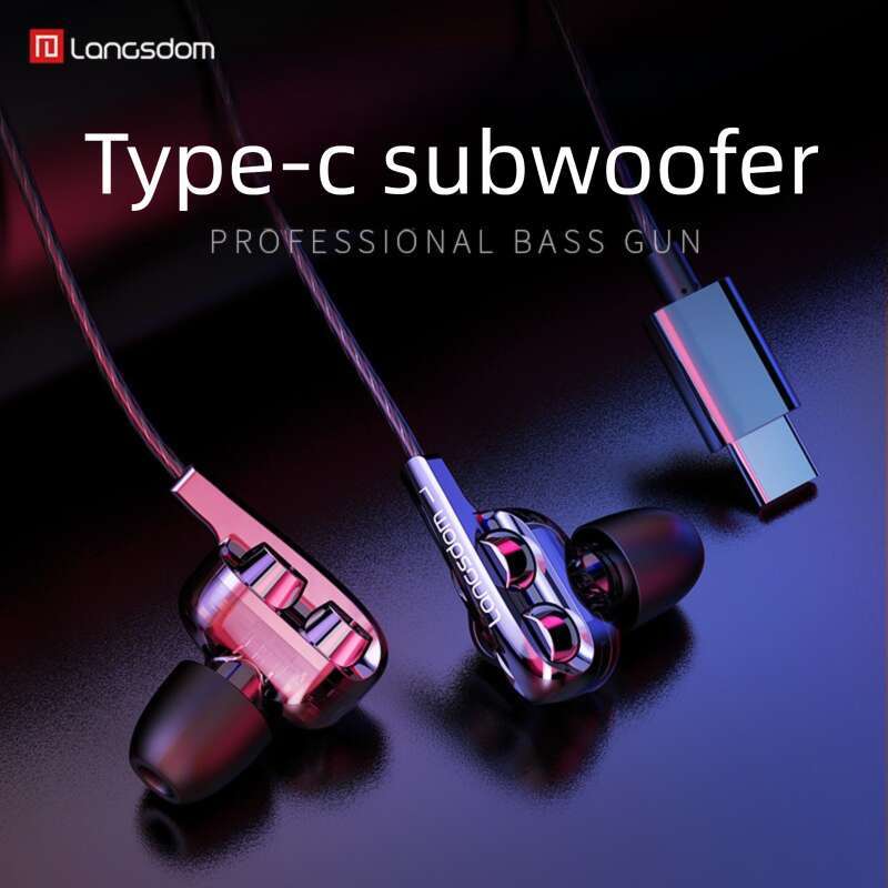 Famous Brand Lansdowne D C Quad Core Dual Dynamic Gaming In Ear Heavy Bass Wired Control Mobile Phone Gift Headset CKS