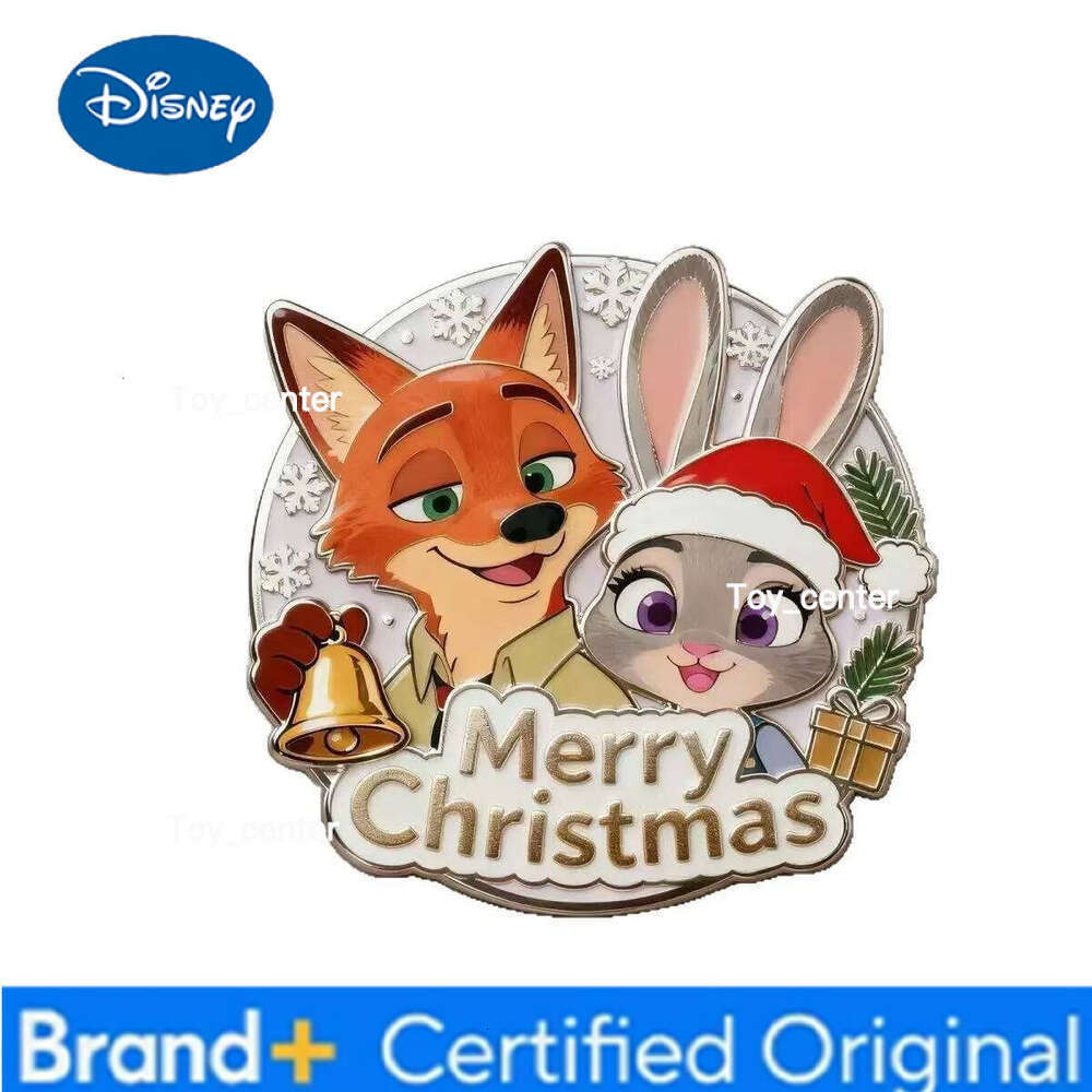 Disney Zootopia 2 Judy Hopps and Nick Wilde Christmas Magnetic Fridge Stickers High Quality Home Decor Collection Gift for Fans H260123