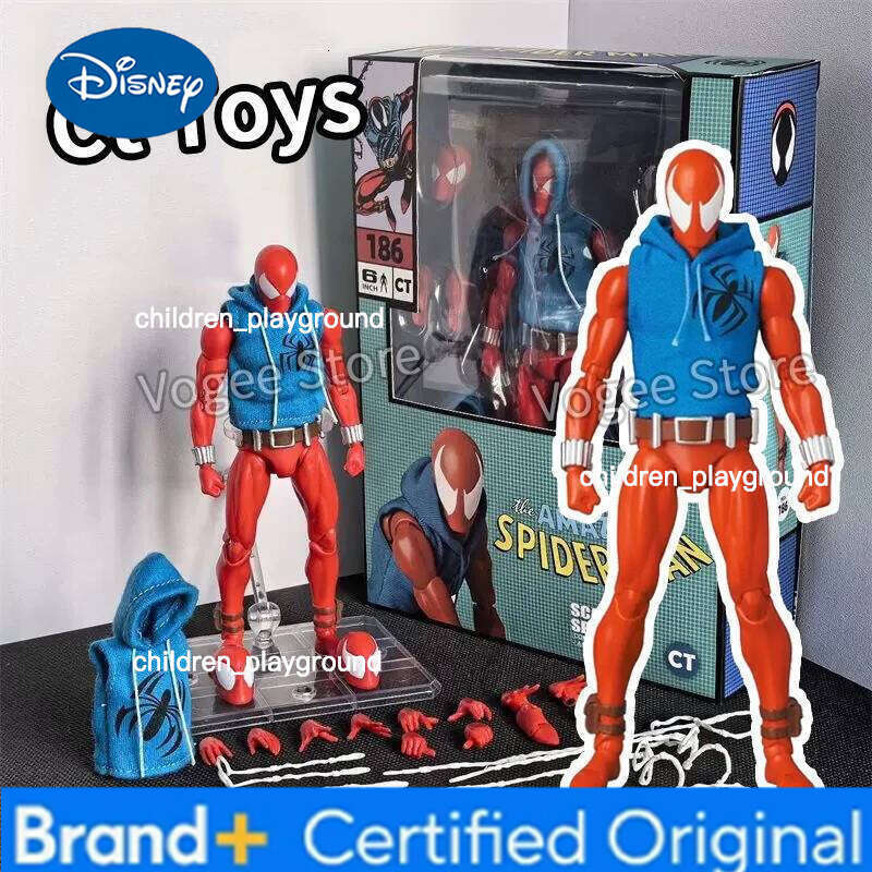 Disney Ct Spiderman Mafex 185 Classic Costume Anime Ver Miles Morales 2099 Spider-man Action Figure Figurine Toys Kids Gift H260123