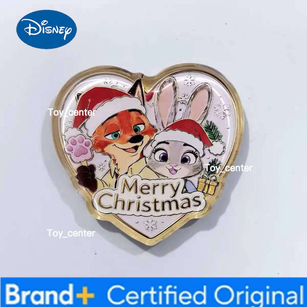 Disney Zootopia Themed Rotating Fridge Magnet 7cm Acrylic Ornament High-Quality Decorative Gift for Family Friends 2026 H260123