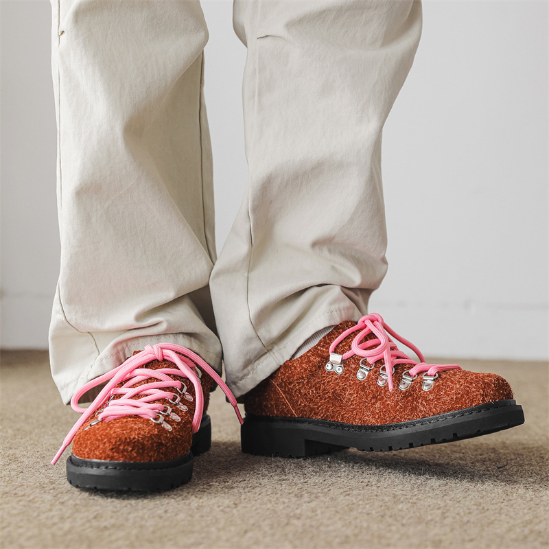 Men's Derby Shoes 2026, Lace-Up Casual Leather Shoes with Hidden Height Increase Sole, Classic Platform Oxfords