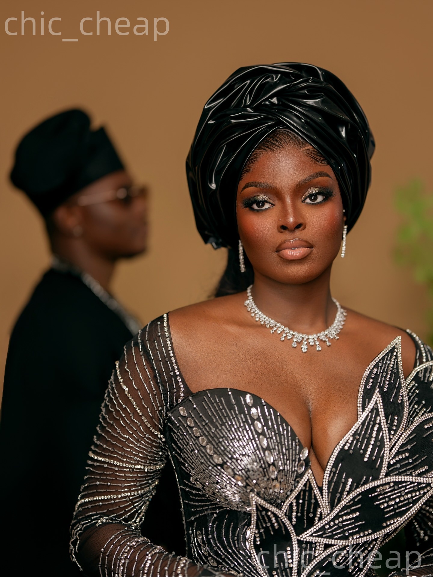 Aso Ebi Black Mermaid Prom Dresses 2026 Florals Crystals Full Sleeves Evening Formal Party Second Birthday Reception Gowns Dress For Special Occasions