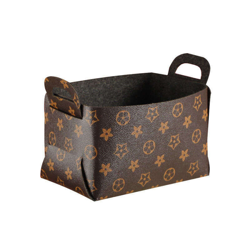 Storage Bag Home Decor Leather Cosmetic Basket | Nordic Style Desktop Organizer | Entryway Coffee Table Living Room Storage Bin
