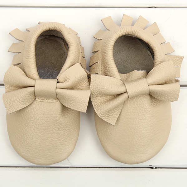 Bowknot Leather Baby Shoes born Boy Girl Multicolor Toddler Red Soft Sole Antislip First Walkers Infant Moccas 240313