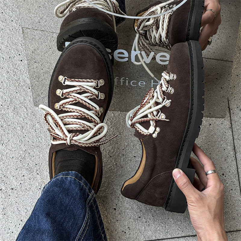 Luxury Fashion Shoes Men's Derby Shoes 2026, Lace-Up Casual Leather Shoes with Hidden Height Increase Sole, Classic Platform Oxfords