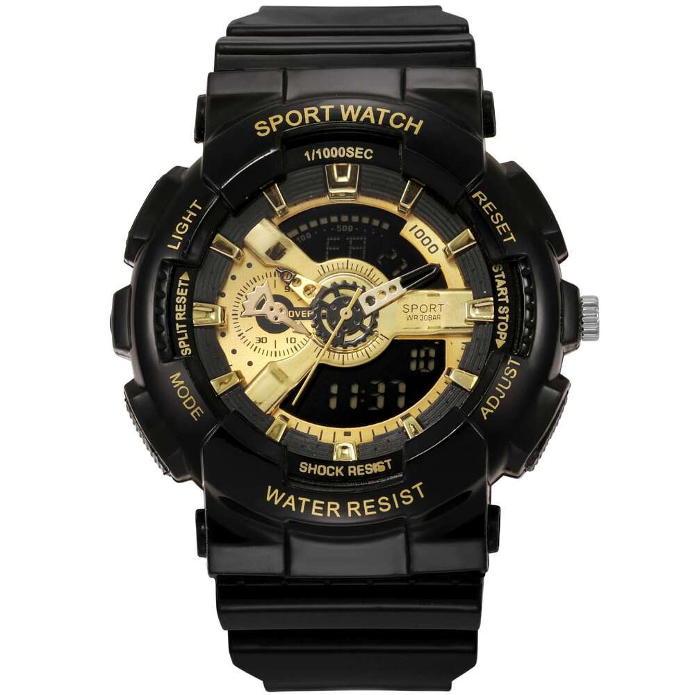 Foreign Trade Factory Direct Multifunctional Fashion Sports Casual Shockproof Luminous Versatile Dual Display Electronic Watch Source