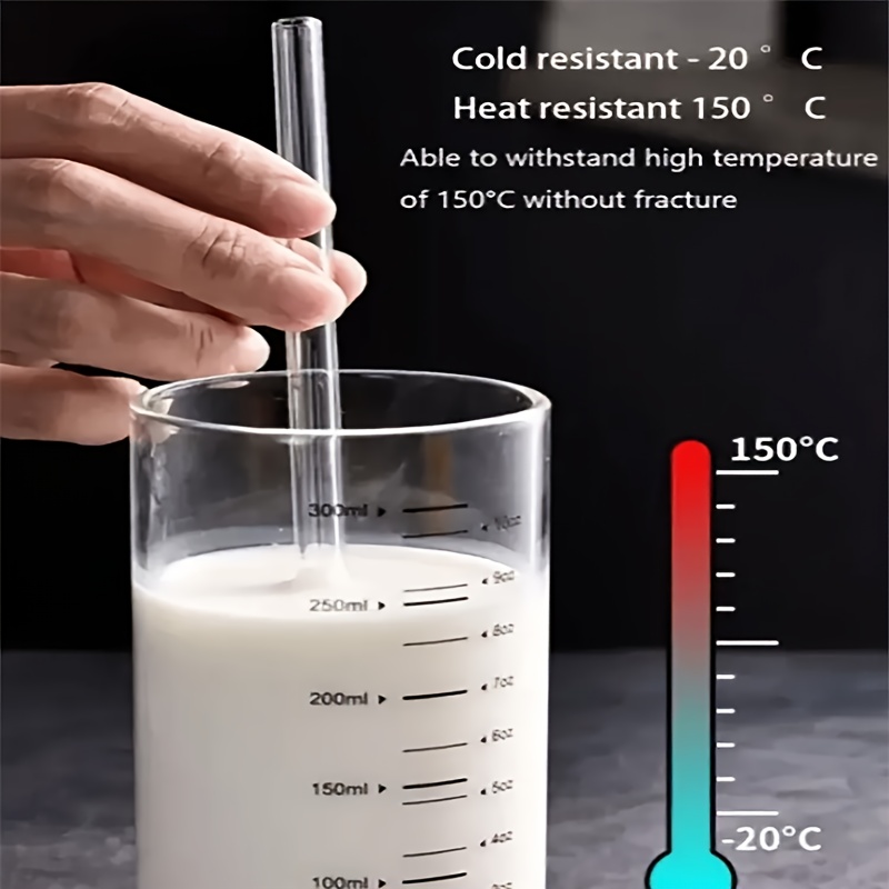 10cm Short Glass Straws10pcs 4" Reusable Drinking Straws Dishwasher Safe Eco-Friendly Cocktail Straws for Smoothies Milkshake