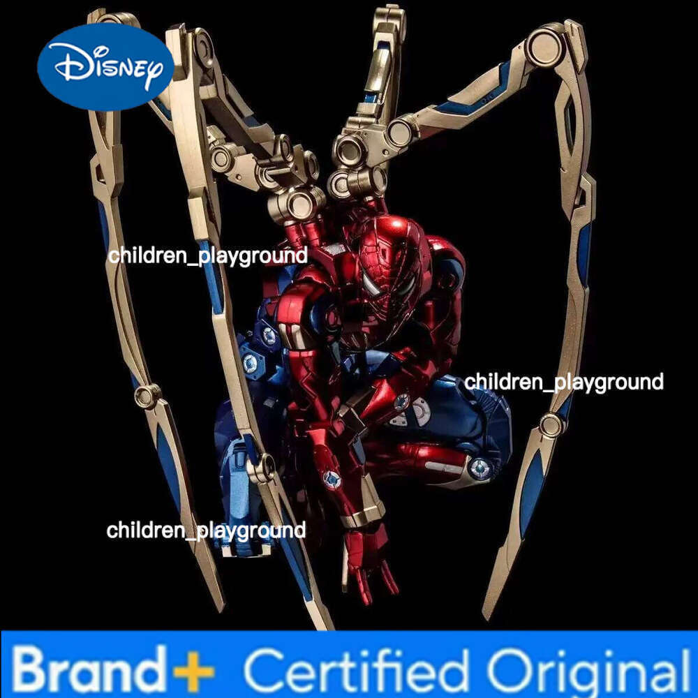 Disney Iron Spider Man 20cm Action Figure Anime Cartoon Movable Joints Model Toy Car Room Decoration Doll Collection Birthday Gift Kid H260123