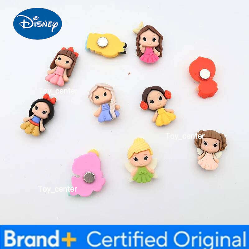 Disney New Princess Fridge Magnets Resin Sticker Photo Wall Message Board Cute Magnet Decoratio Mini Cartoon Kitchen gather Series DIY H260123