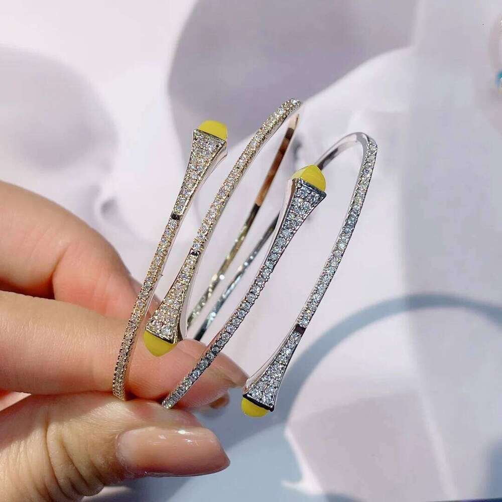 HIBRIDE New Charms Geometric Bracelet&Bangle For Women Bridal Cubic Zircon Dubai Party Wedding Jewelry bijoux B-166 Z260123