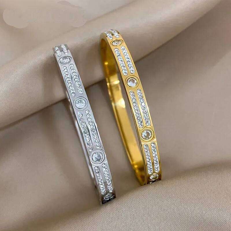 OUFEI Jewelry Lovers' Fashion Glue Gold Color Hiphop Rock Metal Bangles Man Bracelets Factory Z260123