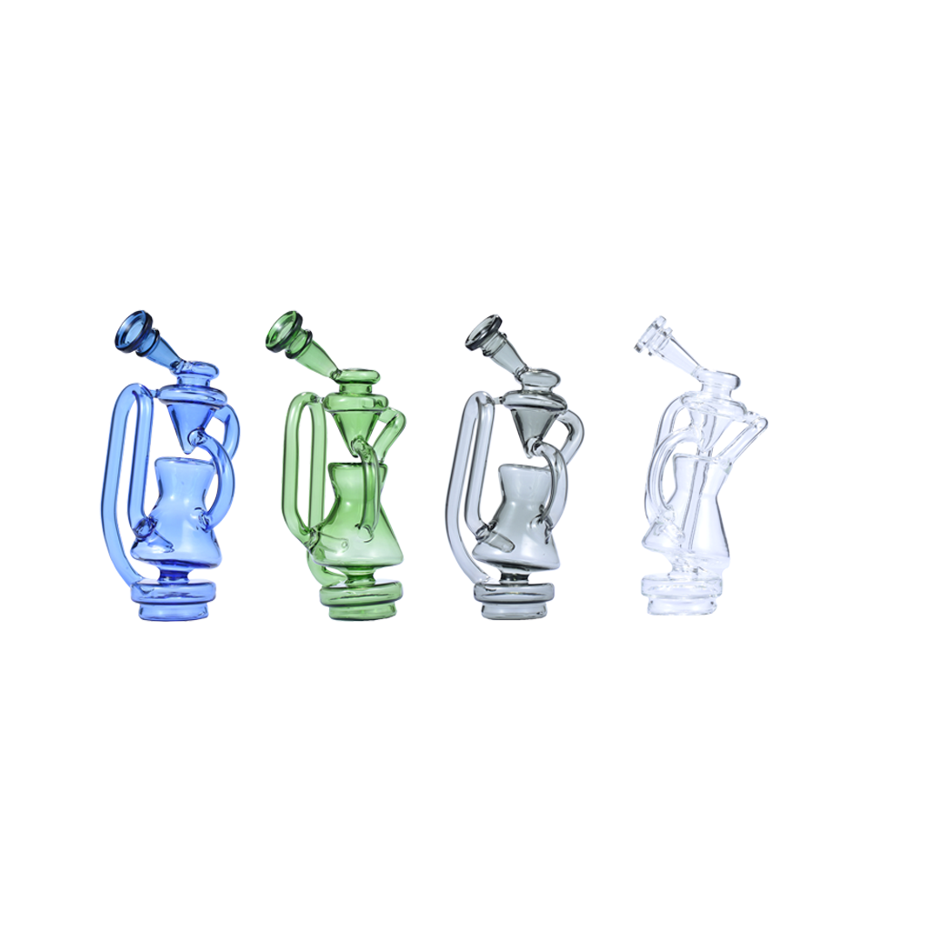 Colored Recycler Water Pipe Bong Glass Top Replacement for Focus V CARTA 1 2