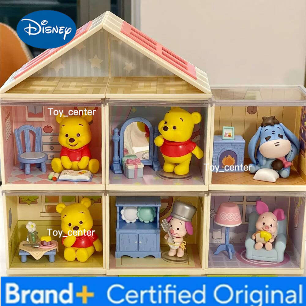 Disney Moment Series Winnie the Pooh Piglet Eeyore Anime Figure Toys Dolls Collection Kids Gifts Home Decro H2601231