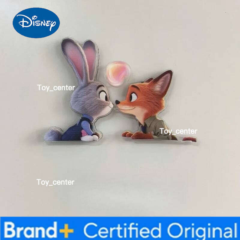 Disney Hot Anime Zootopia 2 Cartoon Character Creativity Acrylic Rotating Magnetic Attachment Fridge Magnet H260123
