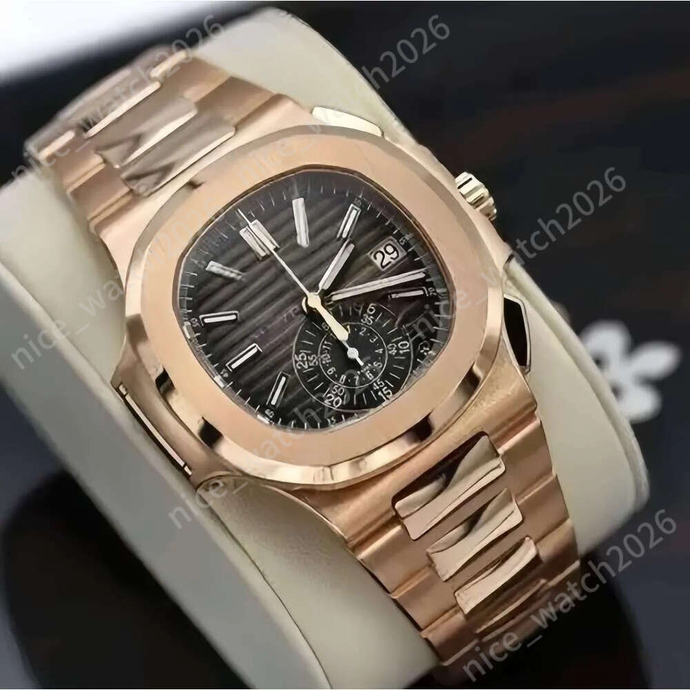 Watch 10A Pateke Philipity Watch High Quality Deigner Men Writ Full Stainle Steel Face Watch Chronograph Automatic Moement AAA Clock Gifts 34f
