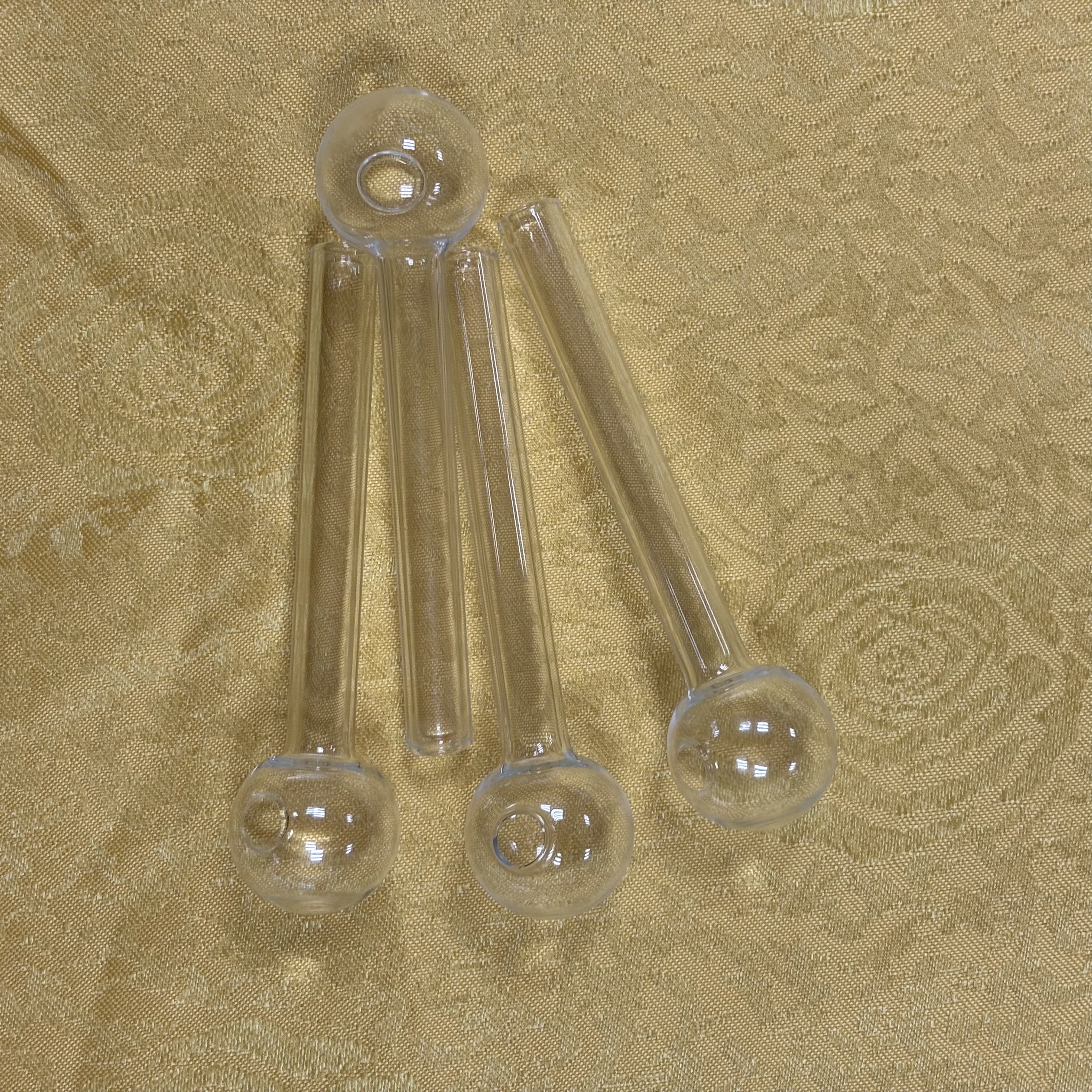 STOCK IN USA, 9pcs High Borosilicate Glass Oil Burner Pipe, high quality 4inch glass tube smoking water pipes Smoking Accessories, 3-7 Days Delivery b
