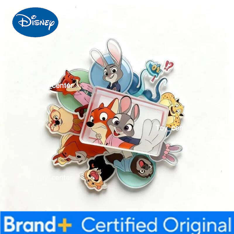 Disney Zootopia2 Acrylic Rotating Fridge Anime Stickers Household Refrigerator Magnets Decoration Gifts New H260123