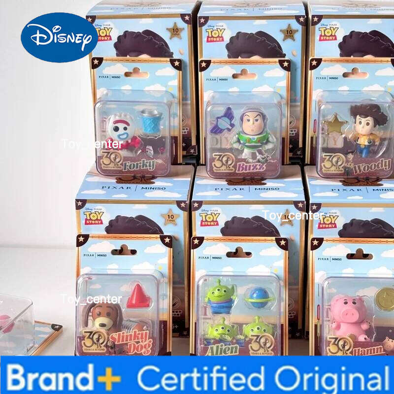 Disney Toy Story 30th Anniversary Unlimited Fun Series Pendant Card Blind Box Pixar Buzz Lightyear figure Christmas gifts model H260123