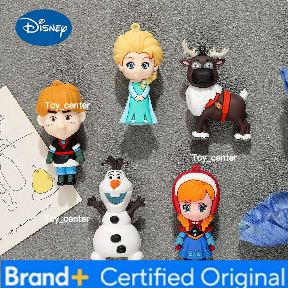 Disney Frozen Elsa Anna Anime Peripherals Creative Three-Dimensional Soft Glue Fridge Magnet High Value Decoration Gifts Wholesale H260123