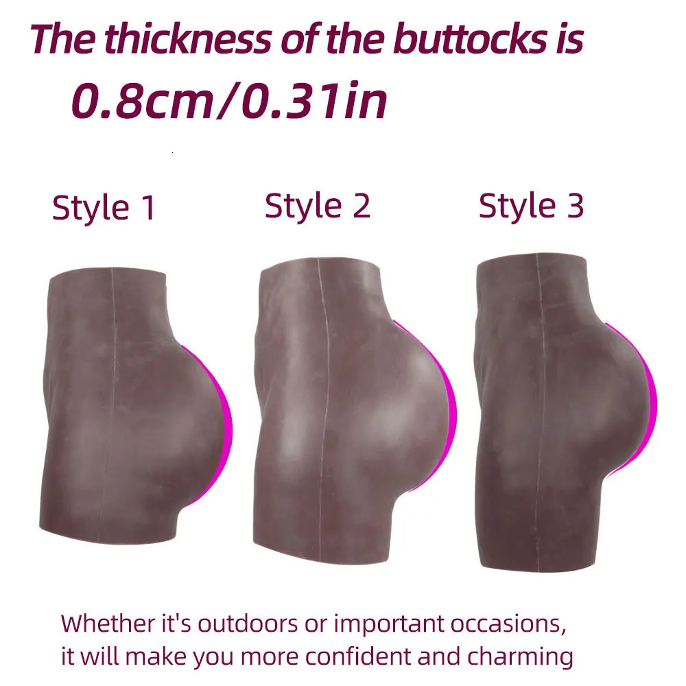Silicone Butt Hip Enhancement Women Open Crotch Pants Artificial Shaper Padded Cosplay Underwear Buttocks Shaping Clothes 260121 - view 3