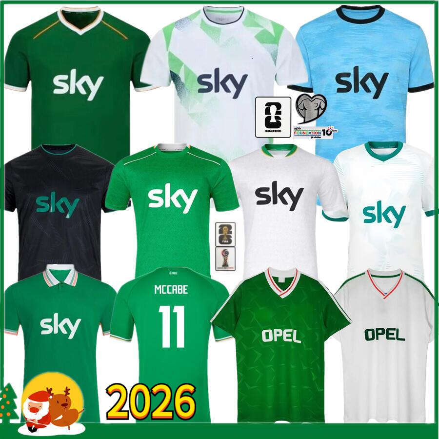 Ireland Soccer Jerseys Kit DOHERTY DUFFY St.Patrick's Day 2025 2026 Home Green White Tops Tee Egan BRADY KEANE Hendrick McClean Football Shirt Men Kids 25 26 27