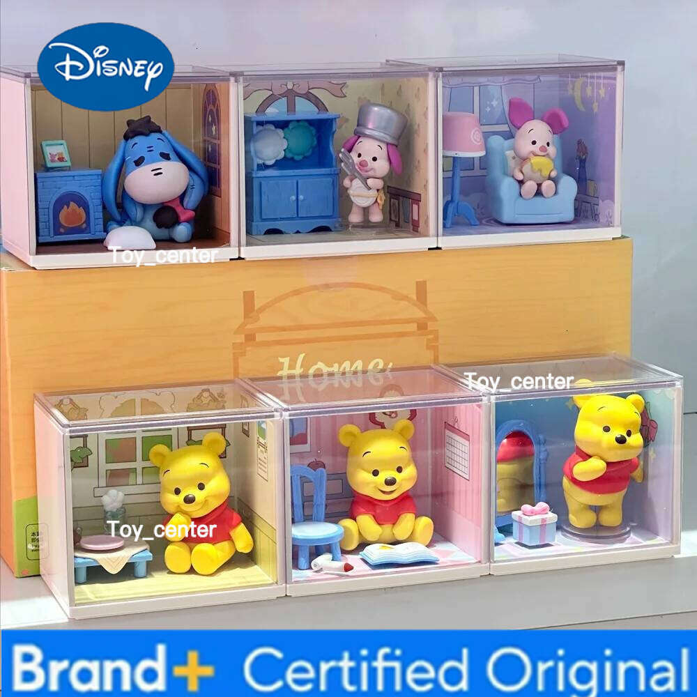 Disney Moment Series Winnie the Pooh Piglet Eeyore Anime Figure Toys Dolls Collection Kids Gifts Home Decro H2601231