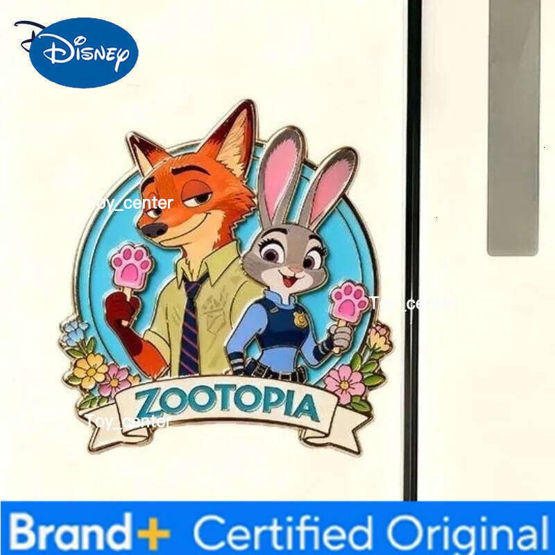 Disney Zootopia2 Nick & Judy Couple Christmas Acrylic Magnetic Fridge Magnet Set High-Quality Holiday Gift for Anime Fans Merch H260123