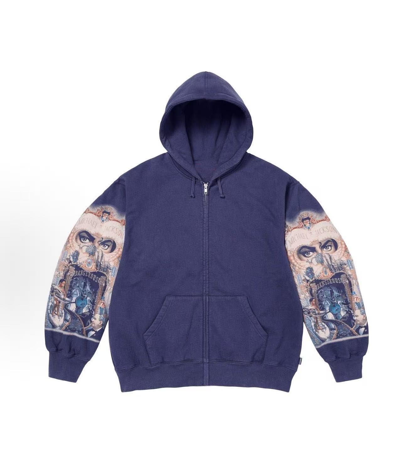 Designer Supremely Hoodies Sweater 25FW MJ Zip Up Hooded Sweatshirt Fashion Men Women Letter Hoodies Skateboard Hip Hop Autumn Winter High Street Unisex Streetwear