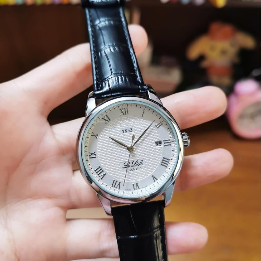 Luxury Men women Watches Classics 1853 le Locle WristWatches High quality automatic mechanical Movement Watche Clock montre de luxe leather strap Wristwatche