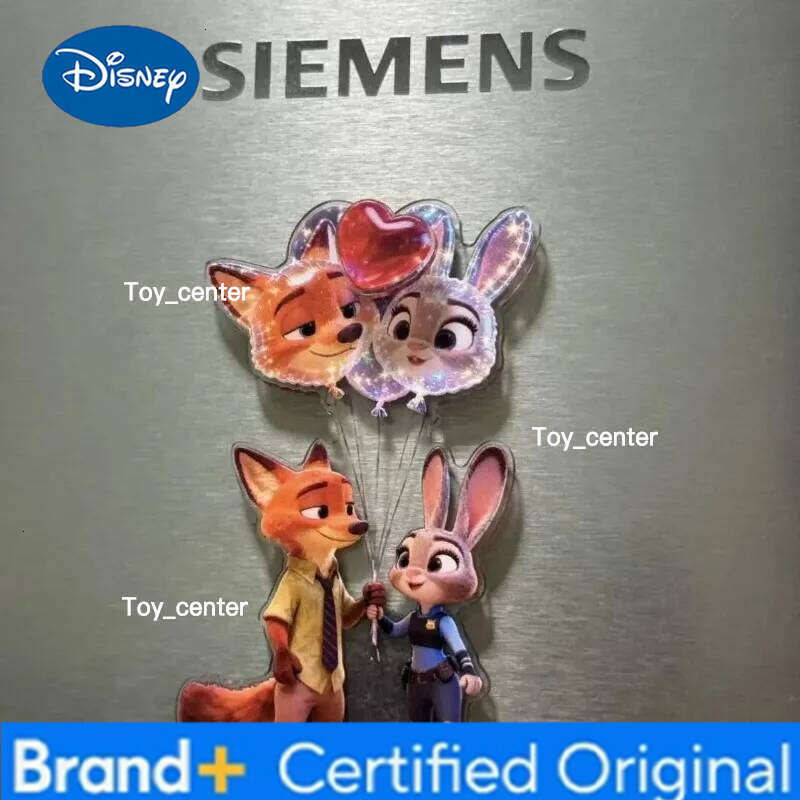 Disney Zootopia Acrylic Magnetic Rotating Cartoon Ice Decoration High Value Trendy Creative Refrigerator Magnet H260123
