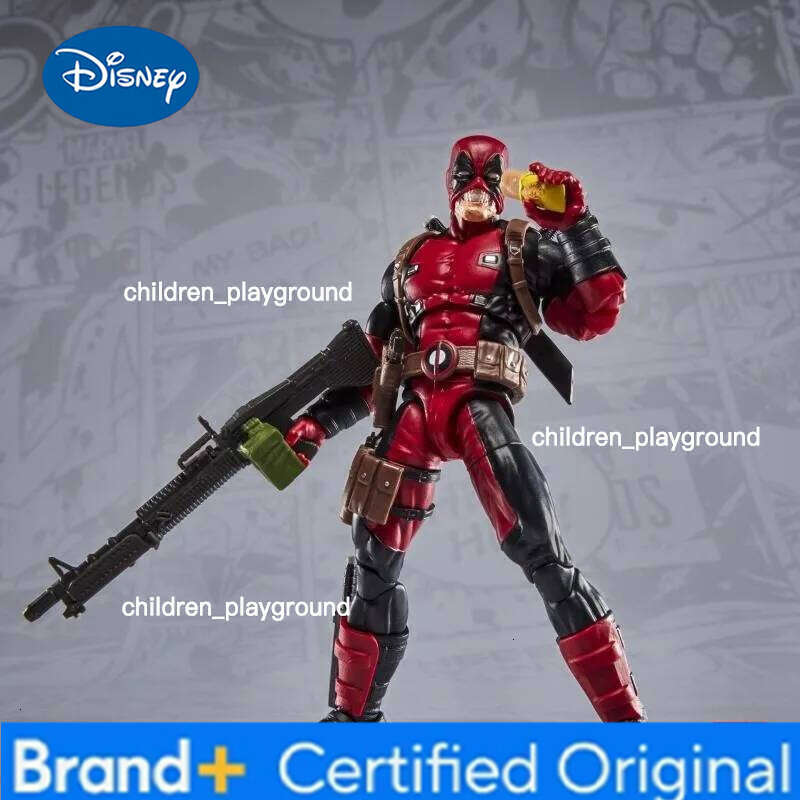 Disney In Stock 1/12 Scale Marvel Legends The Deadpool 6 Inch Desktop Decor Model Collection Grade Action Figure Toy Gift L260616