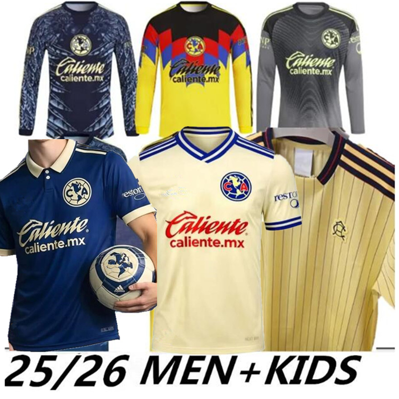 2026 FC MX club america 25 26 home away kit Soccer Jersey kit goalkeeper football shirt A ZENDEJAS B RODRIGUEZ FIDALGO HENRY J DOS SANTOS R AGUIRRE E SANCHEZ K ALVAREZ