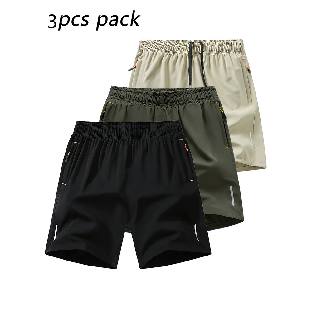 3-Pack Men's Casual Shorts 2026 New Arrival Solid Color Summer Breathable Fitness Running Sports Shorts for Daily Wear Muilt choice - view 7