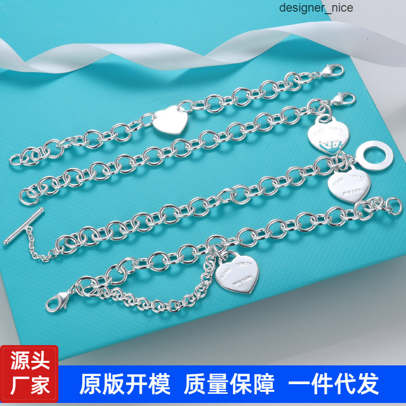 designer charm bracelets luxury jewelry for men women gold silver woman heart shaped english tag couple bracelet t brand love o tiffamy and co tiffanyx tiffanies 9W9R