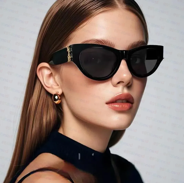 Top Yslly Sunglasses Designer Cat Eye Sunglasses Women Retro SylLaurent Glasses Slim Narrow Frame Butterfly Luxury Style Statement Eyewear SL276 M119/F M95 M94