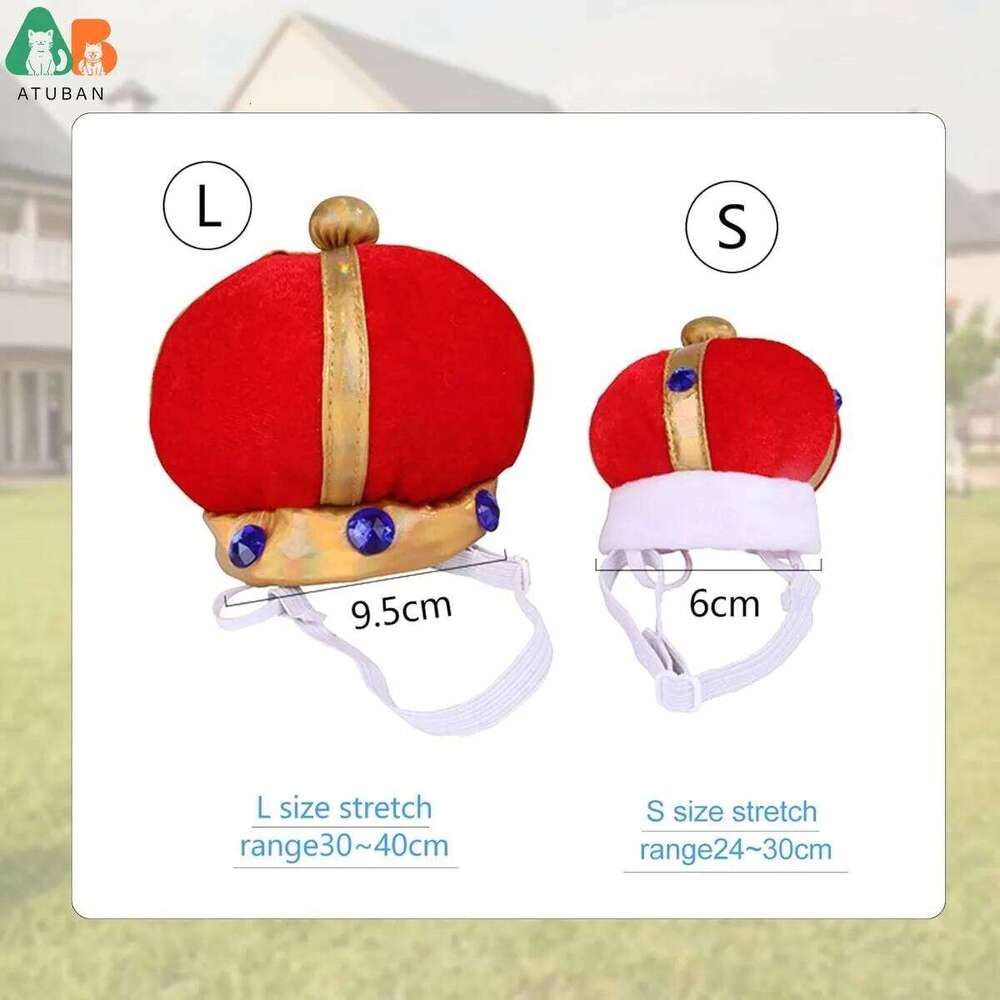 King Costume Prince Royal Cape Crown Velvet Lord Pet Outfits Clothes For Cat Dog Cosplay Party Holiday Funny Dress Up