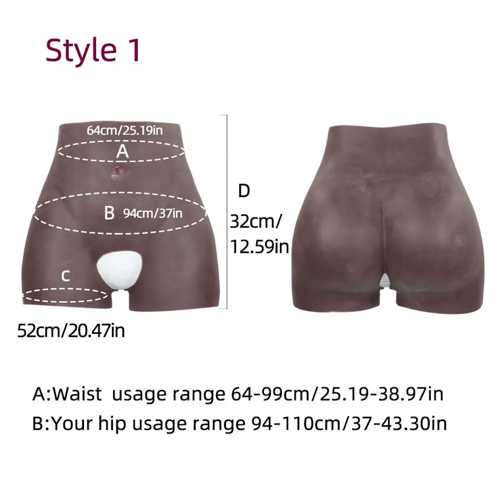 Silicone Butt Hip Enhancement Women Open Crotch Pants Artificial Shaper Padded Cosplay Underwear Buttocks Shaping Clothes 260121 - view 4