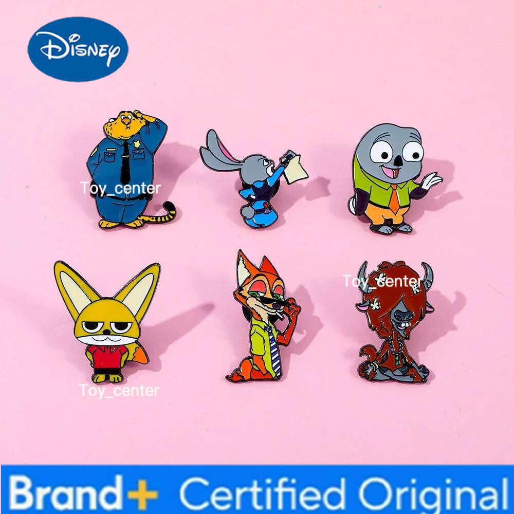Disney New Cartoon Movie Zootopia 2 Enamel Pins Backpack Clothes Judy Nick Brooch Lapel Badges Gifts for Fans H260123