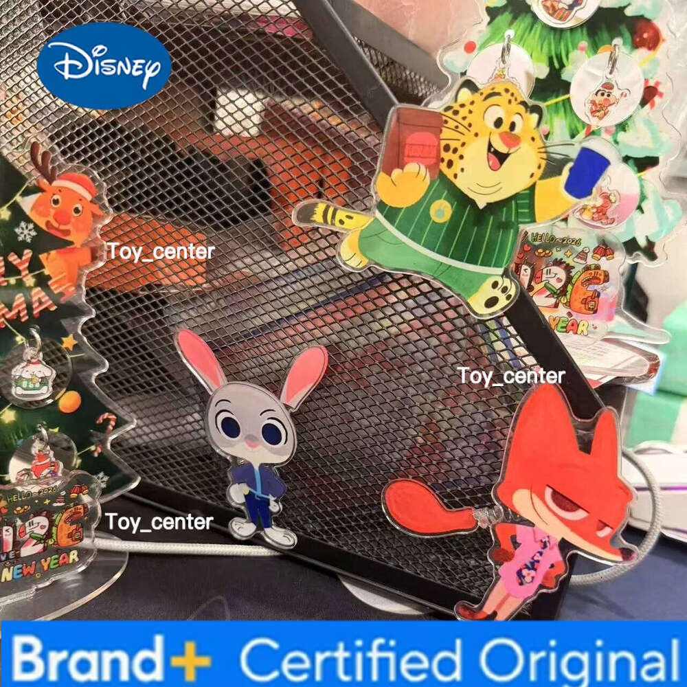 Disney New Luckin Coffee Zootopia 2 Collaboration Acrylic Spring Refrigerator Magnet Souvenir Collectible H260123