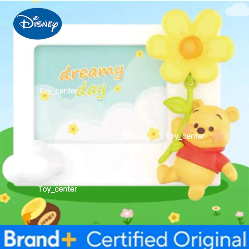 Disney The Dreamy Day Series Action Toys Cute Winnie Pooh Piglet Eeyore Tigger Photo Frame Figure Model Gifts H260123
