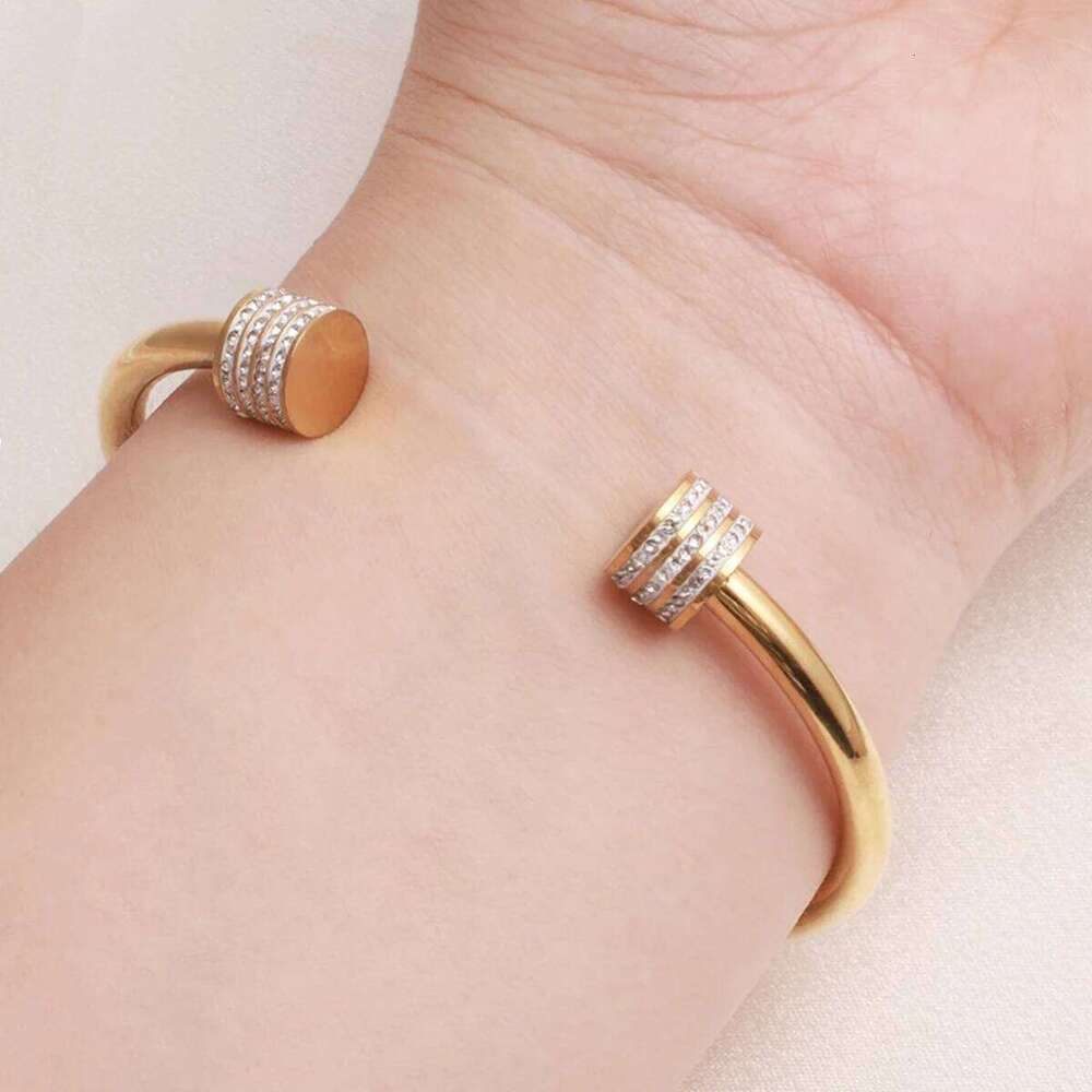 SHENNAIMING brand Stainless Steel Wire Bracelet Trendy Three Color Geometric Hip-Hop Jewelry Wholesale Gift Z260123