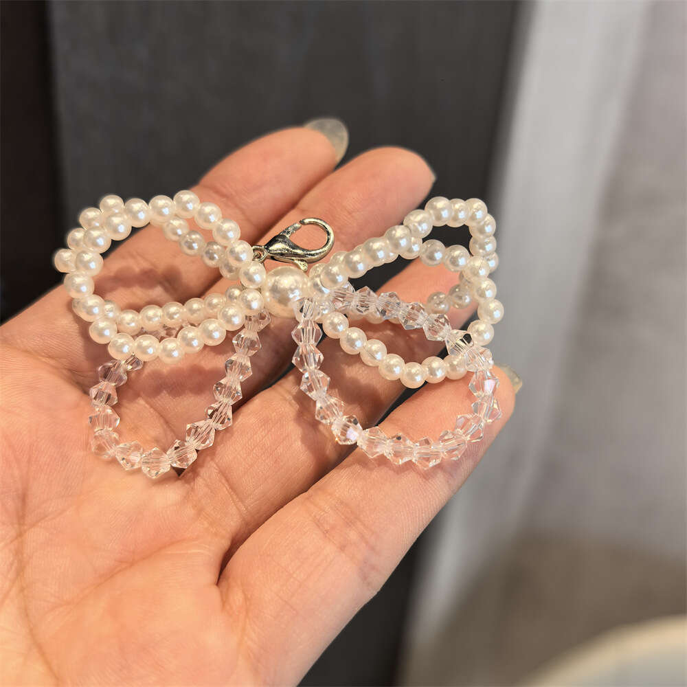 Korean Version New Ballet Style Tulip Shoelace Decorative Flower Girl Heart Pearl Crystal Bowknot Shoe Buckle