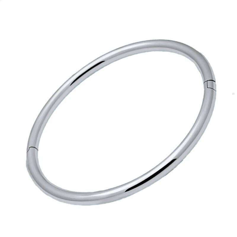 Fashion Female 925 Sterling Silver Simple Solid Smooth Bracelet Bangle For Women Charm Jewelry Party Birthday Gifts Z260123